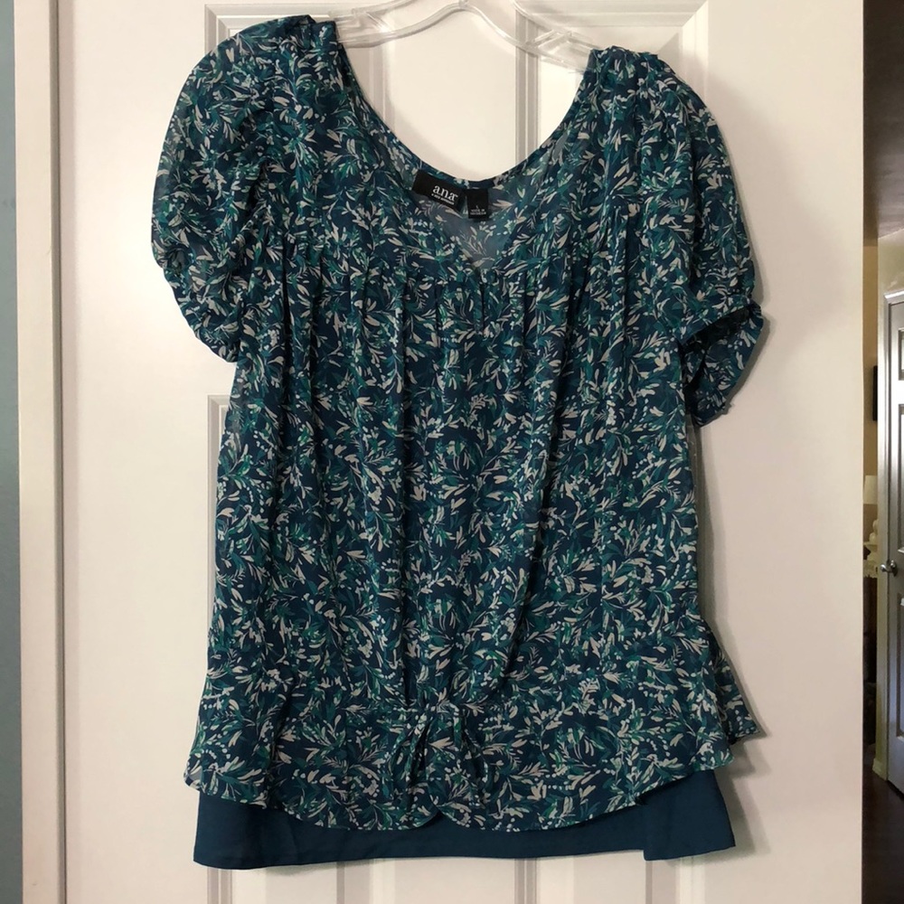 a.n.a. Colorful Sheer Top